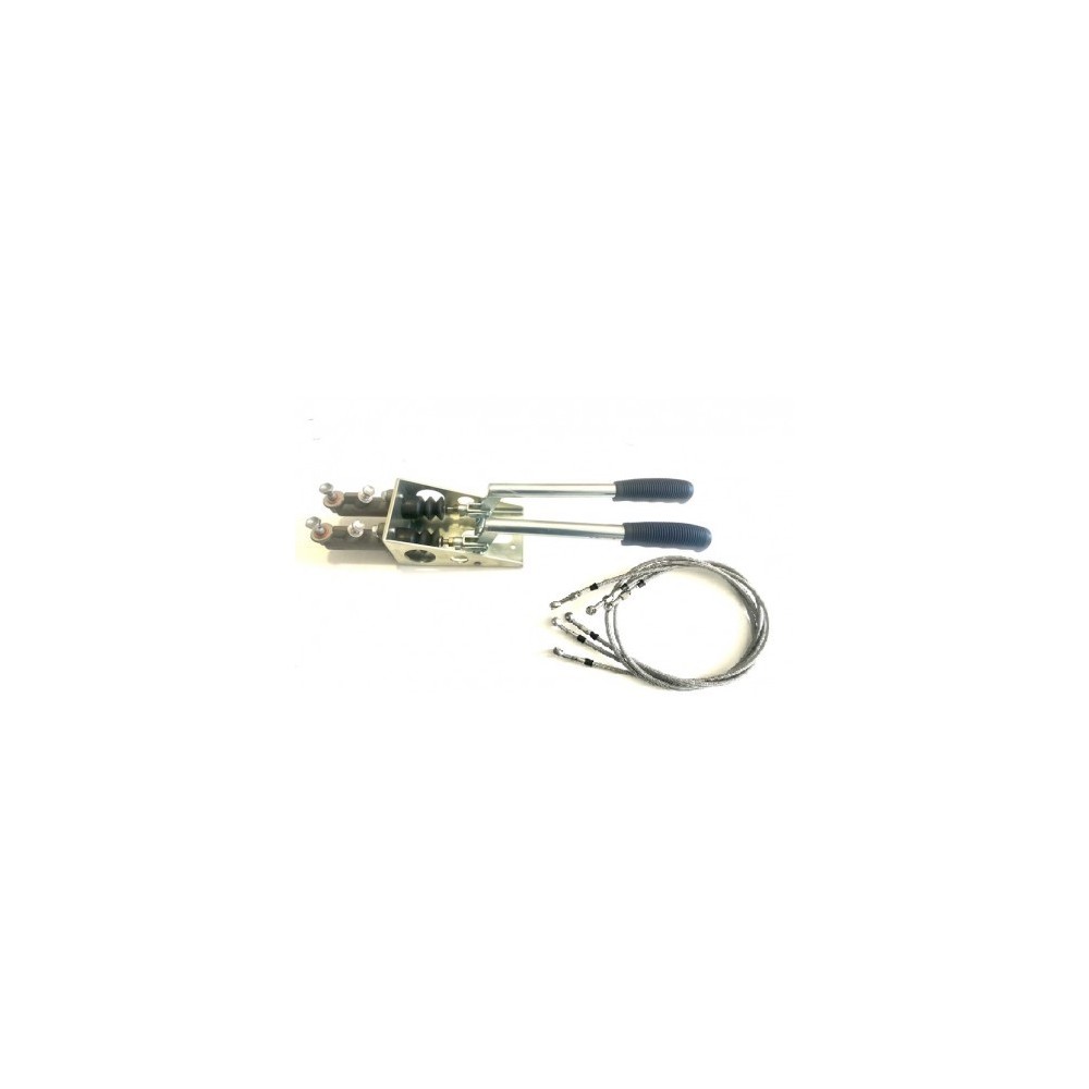 Frein hydraulique avec poignée Poignée double + vis et flexibles